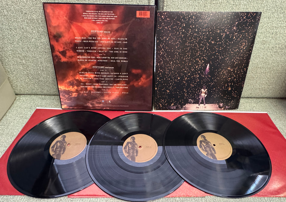 MICHAEL JACKSON HIStory-NM/NM- ORIG 1995 3LP BOX w/ BOOK~PLAYED ONCE ONLY!