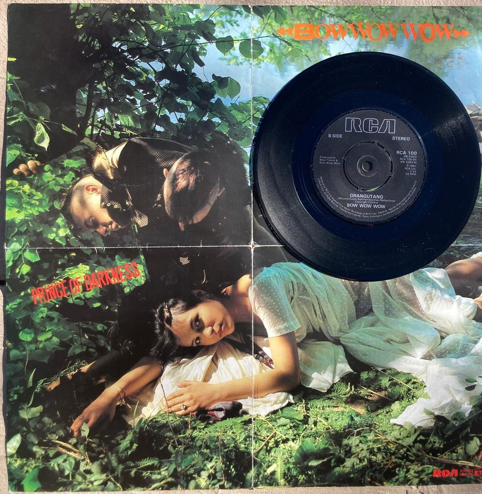 BOW WOW WOW PRINCE OF DARKNESS/ ORANGUTANG~1981 UK POSTER SLEEVE 7" 45~NM-