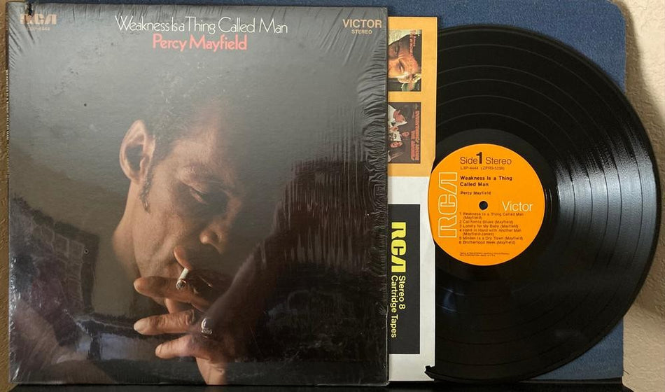 PERCY MAYFIELD WEAKNESS IS A THING CALLED MAN~NM- 1970 RCA 1st PRESS LP w/SHRINK
