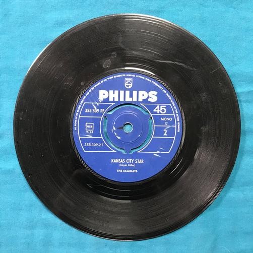 SCARLETS SHE TAUGHT ME TO YODEL /KANSAS CITY STAR~1966 PHILIPS GARAGE ROCK 7' 45
