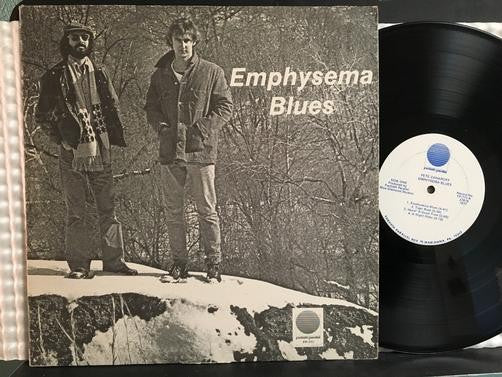 PETE ZAHAROFF EMPHYSEMA BLUES~RARE 1977 PVT LBL PA. BLUES FOLK LP~FORTIETH PARAL