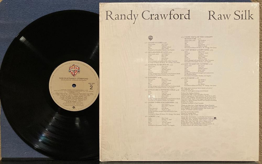 RANDY CRAWFORD RAW SILK~NM- 1979 WARNER FIRST PRESS LP~SHRINK~JACKSONVILLE~SOUL