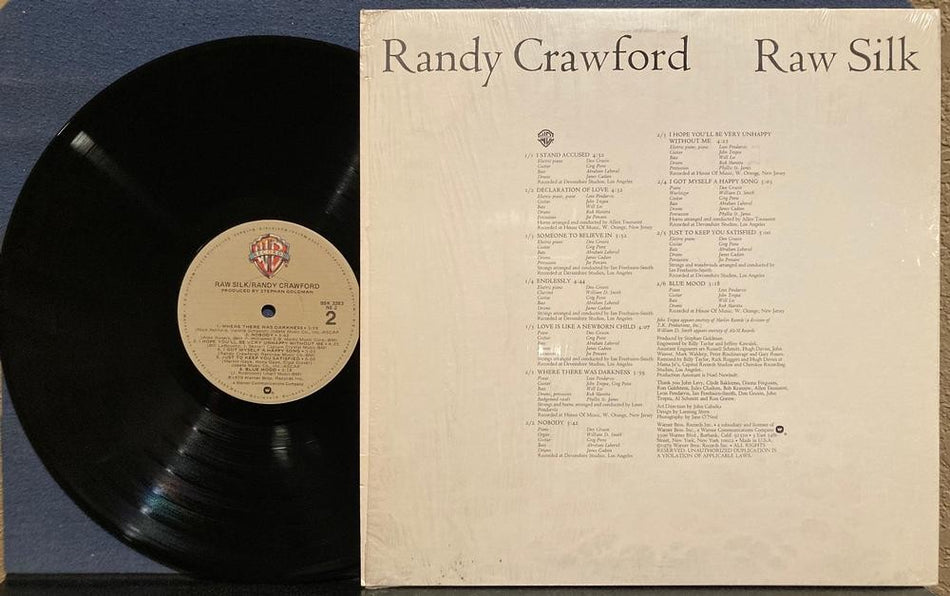 RANDY CRAWFORD RAW SILK~NM- 1979 WARNER FIRST PRESS LP~SHRINK~JACKSONVILLE~SOUL