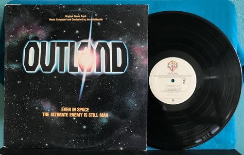 JERRY GOLDSMITH OUTLAND OST~NM-/VG+ ORG 1981 WARNER BROTHERS LP~QUIEX~AUDIOPHILE