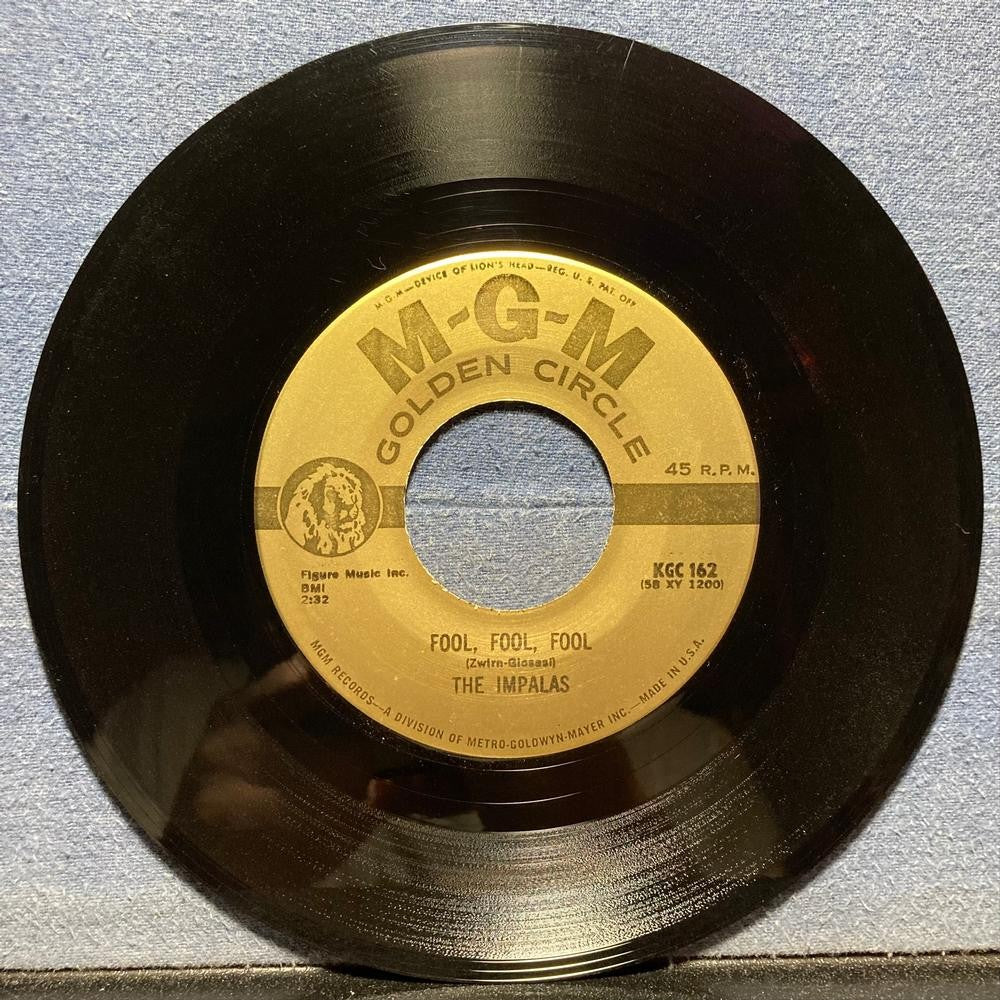 THE IMPALAS~SORRY I RAN ALL THE WAY HOME /FOOL~NM MGM GOLD LBL 7' 45RPM SNGLE RE