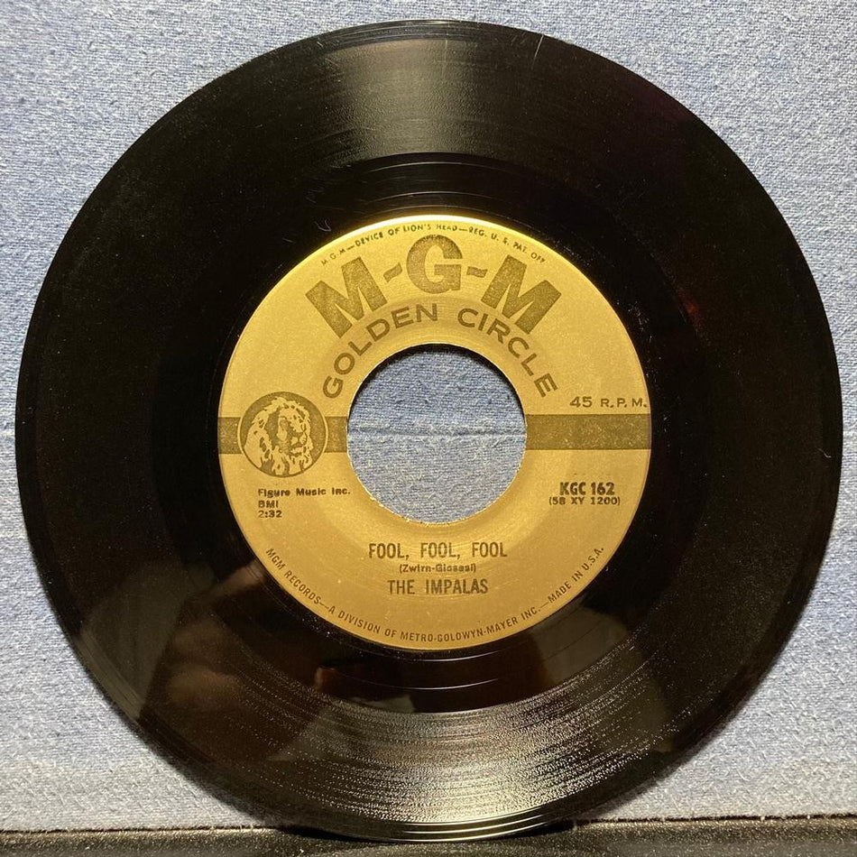 THE IMPALAS~SORRY I RAN ALL THE WAY HOME /FOOL~NM MGM GOLD LBL 7' 45RPM SNGLE RE