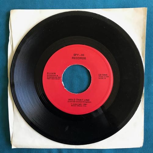 ELIXIR~NORTHERN INDUSTRIAL / HOLD THAT LINE~SIGNED 1981 SPY-HI RECORDS 7" 45~SLV