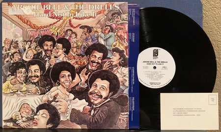 ARCHIE BELL &THE DRELLS~HARD NOT TO LIKE IT~1977 WHITE LBL PROMO LP~TIMING STRIP
