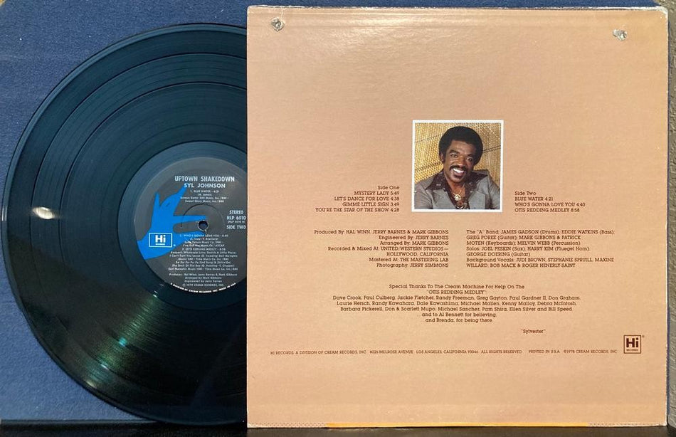 SYL JOHNSON UPTOWN SHAKEDOWN~ORIG 1979 HI RECORDS FIRST PRESS LP~TML~FUNK~SOUL