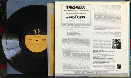 ANDREW RUDIN TRAGOEDIA~NM- 1968 NONESUCH FIRST PRESS LP~MODERN CLASSICAL~SYNTH