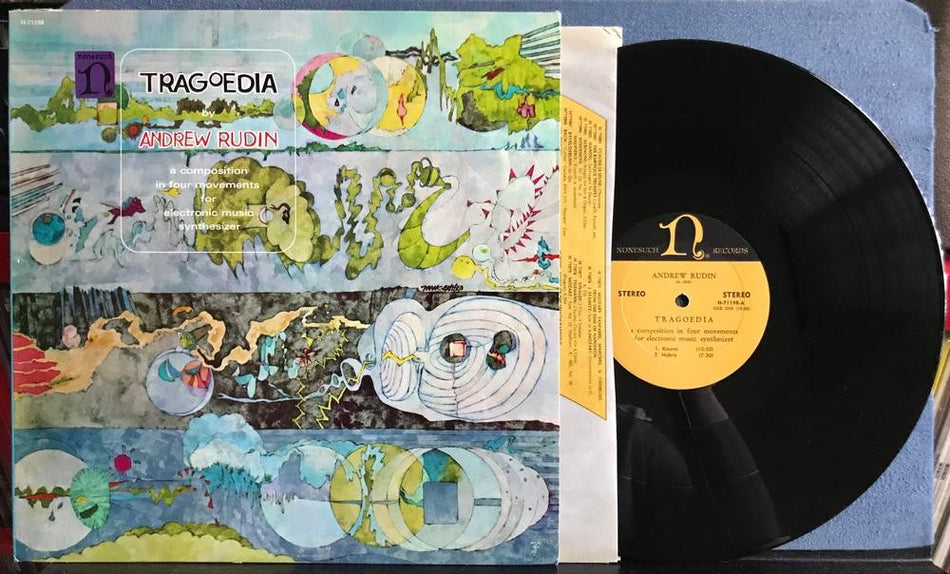 ANDREW RUDIN TRAGOEDIA~NM- 1968 NONESUCH FIRST PRESS LP~MODERN CLASSICAL~SYNTH