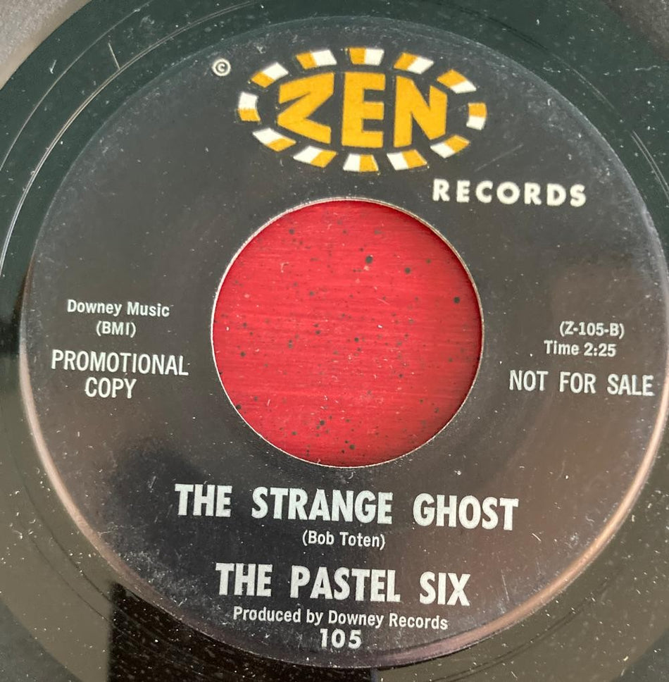 PASTEL SIX~STRANGE GHOST/ SING ALONG SONG~1963 MOD SOUL INSTRO PROMO on ZEN 7'
