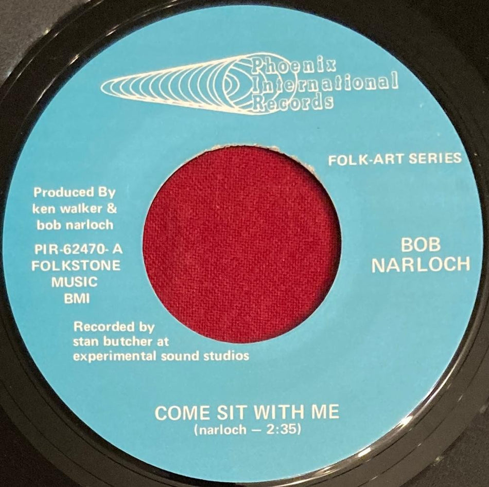 BOB NARLOCH COME SIT WITH ME~DESTINATION?~RARE 1970 PHX FOLK PSYCH 45~KENNELMUS