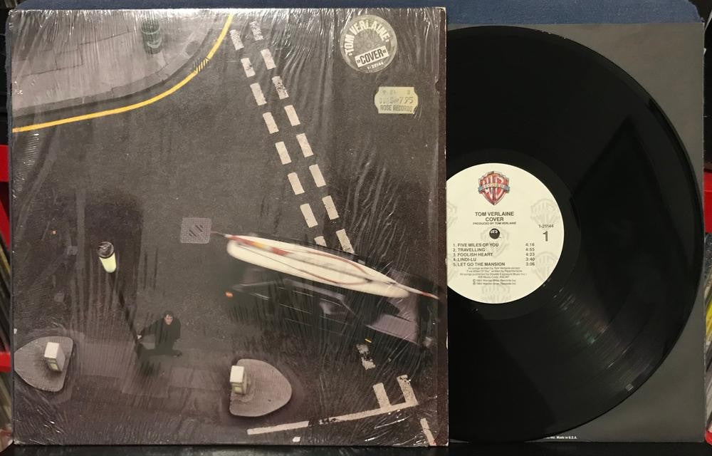 TOM VERLAINE COVER~ORIG 1984 WARNER BROS LP~SHRINK w/HYPE~INNER SLV~INDIE ROCK