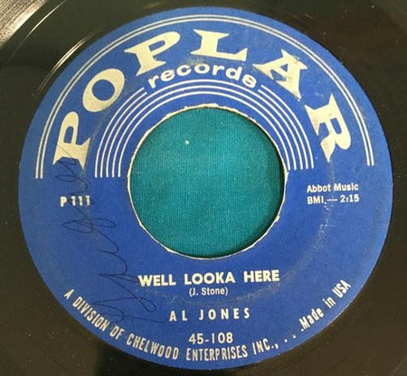 Al Jones Well Looka Here / Why Can't We Get Along~ORIG 1958 ROCKABILLY POPLAR 45