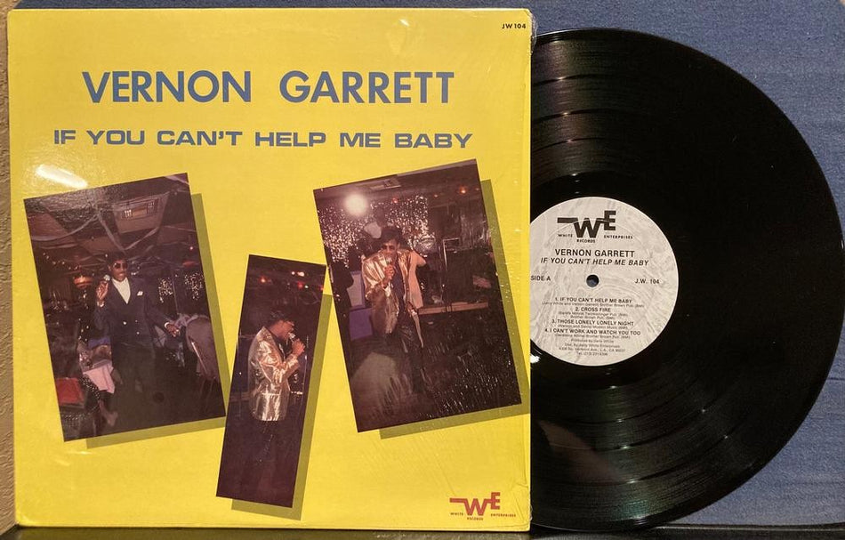 VERNON GARRETT IF YOU CAN'T HELP ME BABY~NM 1987 QUIEX AUDIOPHILE LP w/SHRINK