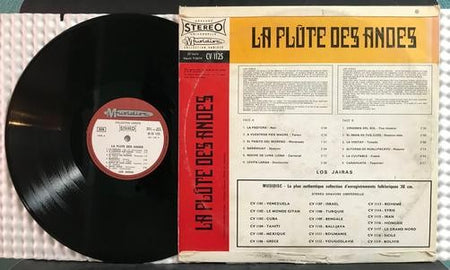 LOS JAIRAS Y ALFREDO DOMINGUEZ LA FLUTE DES ANDES~ORG 1970 FRANCE LP~ANDEAN FOLK