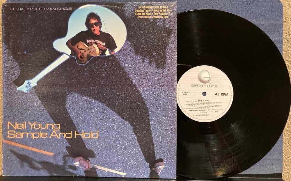 NEIL YOUNG SAMPLE AND HOLD~NM- PROMO 1982 12' 45 RPM MAXI-SINGLE LP~DANCE REMIX
