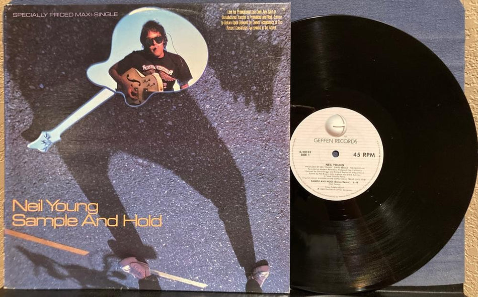 NEIL YOUNG SAMPLE AND HOLD~NM- PROMO 1982 12' 45 RPM MAXI-SINGLE LP~DANCE REMIX