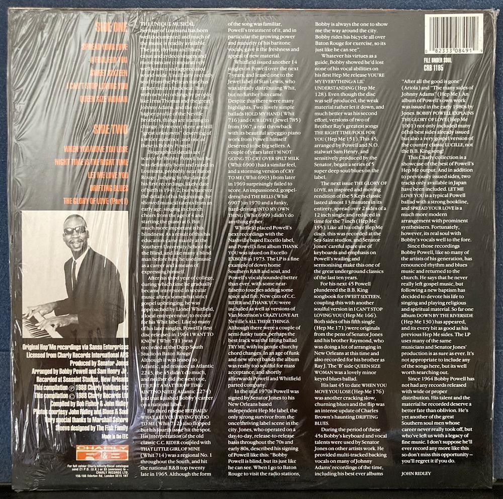BOBBY POWELL A FOOL FOR YOU~SEALED 1988 CHARLY R&B UK COMPILATION LP~CRB 1185