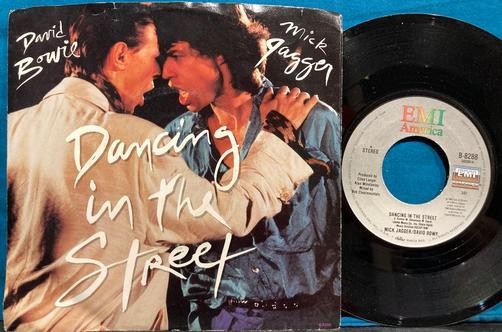 DAVID BOWIE MICK JAGGER DANCING IN THE STREET~1985 NM- QUIEX AUDIOPHILE 7" PS