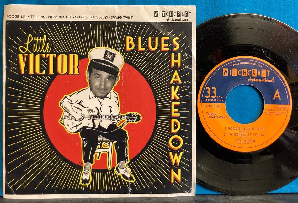 LITTLE VICTOR BLUES SHAKEDOWN~RARE NM 2007 PICTURE SLEEVE 7' EP on WITCHCRAFT