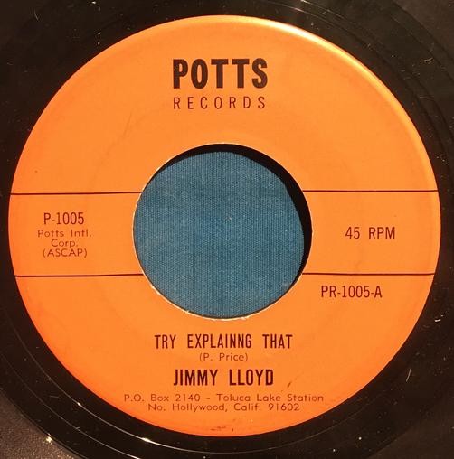 JIMMY LLOYD Try Explaining That /Who Gave You The Right~COUNTRY/HILLS 45~POTTS