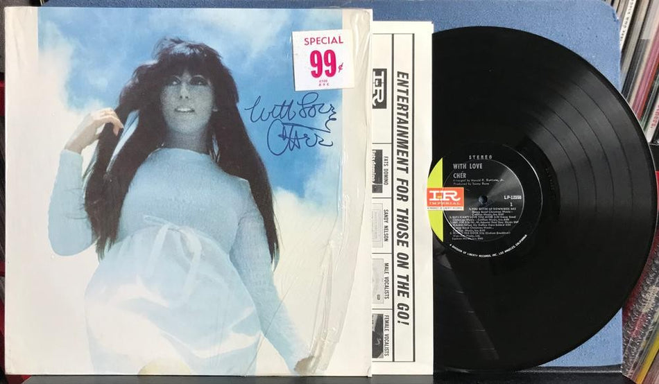 CHER WITH LOVE~SVG+ ORIG 1967 IMPERIAL DEEP GROOVE FIRST PRESS LP w/SHRINK~POP