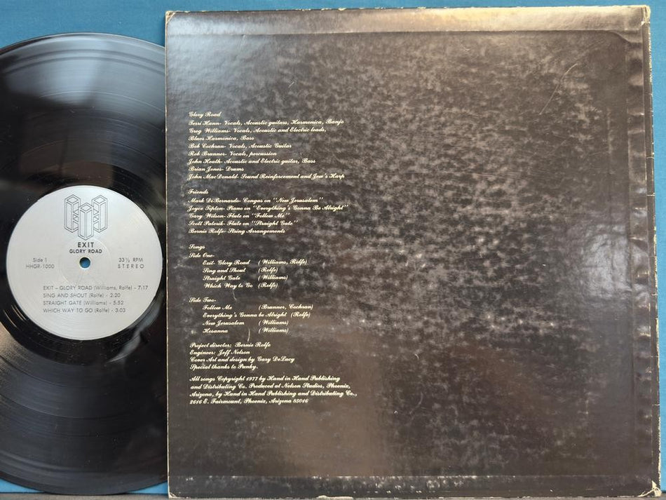 EXIT GLORY ROAD~RARE 1977 PRIVATE LABEL PHOENIX AZ XIAN FOLK ROCK~BERNIE ROLFE