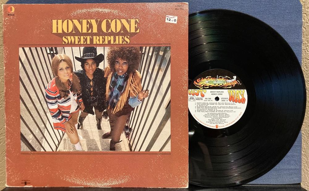 HONEY CONE SWEET REPLIES~NM- 1971 HOT WAX 1st PRESS LP~TEXTURED UNIPAK GATEFOLD