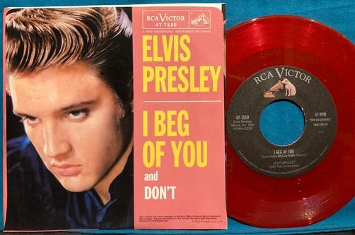 ELVIS PRESLEY DON'T / I BEG OF YOU~NM RED VINYL PICTURE SLEEVE~2001 LMTD EDITION