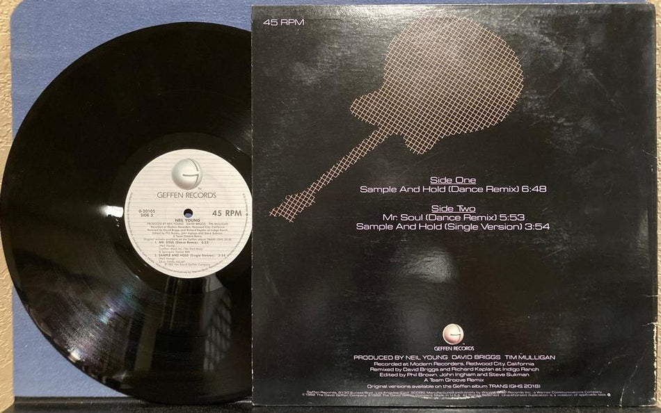 NEIL YOUNG SAMPLE AND HOLD~NM- PROMO 1982 12' 45 RPM MAXI-SINGLE LP~DANCE REMIX
