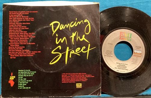 DAVID BOWIE MICK JAGGER DANCING IN THE STREET~1985 NM- QUIEX AUDIOPHILE 7" PS
