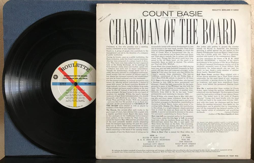 その他 Count Basie Chairman Of The Board Quiex COUNT BASIE - Chairman Of The Board